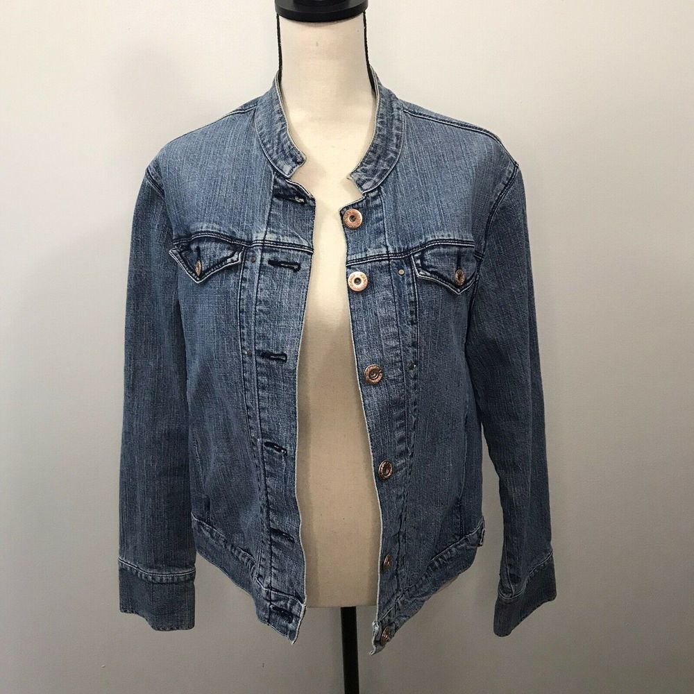 LEVI STRAUSS SIGNATURE JEAN JACKET WOMEN'S SIZE XL - Picture 4 of 8